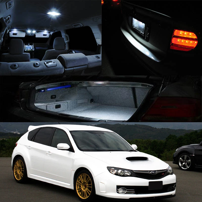 04-11 Subaru Impreza WRX STI Interior Xenón Blanco Bombilla LED Paquete Completo (CANTIDAD X6) Foto 1 de 1