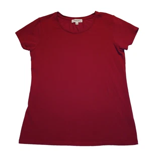 Kettlewell Women's Knit Top Shirt Short Sleeves Dark Red Size M   - Picture 1 of 8