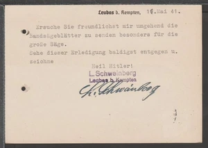 ✔️ DEUTSCHLAND 3. REICH 2. WELTKRIEG SELTENE POSTKARTE "HH" - Bild 1 von 2