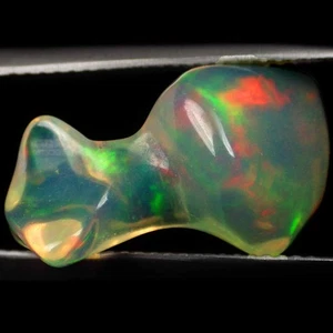 5.40 Ct Mystical (19 x 11) Natural Multi Play Color Fancy UnCut Solid Welo Opal - Picture 1 of 7