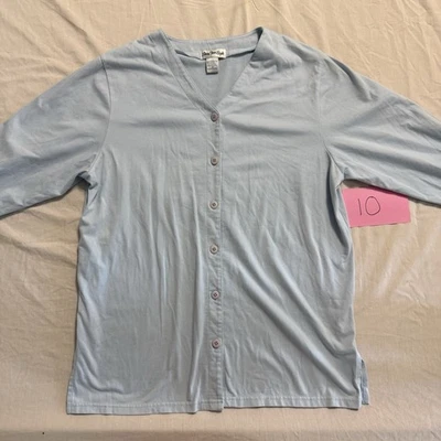 Seven Two Eight Women's V-Neck Button Cardigan Light Blue - Image 1 of 3