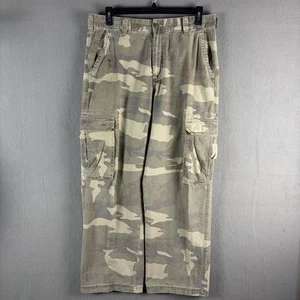 Vintage Mossimo Pants Mens 34x30 Camo Paratrooper Cargo Grunge Baggy Skater Y2K - Picture 1 of 7