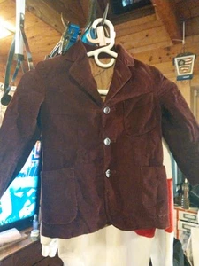 boys tan Vintage Corduroy Cord blazer jacket sport suit coat Bobby Hall - Picture 1 of 10