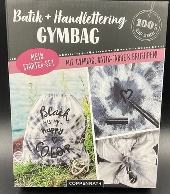 Mein Batik+Handlettering Starter-Set - Gymbag (100% selbst gemacht) - Bild 1 von 2