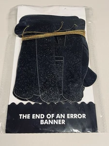 The End of An Error Divorce Party Banner Newly Single Breakup Decor Black NIP - Picture 1 of 7