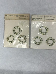 "Apliques bordados House of Franken coronas de flores vintage resistentes a los colores 1,5""" - Imagen 1 de 3