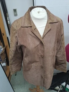 MILAN Ladies Leather Coat Brown sold by AgeUK size 16 - Picture 1 of 8