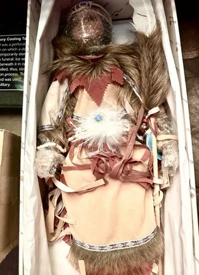 "Muñeca nativa americana reliquia colección Golden Keepsakes SOL PONIENTE 23""" Foto 1 de 4