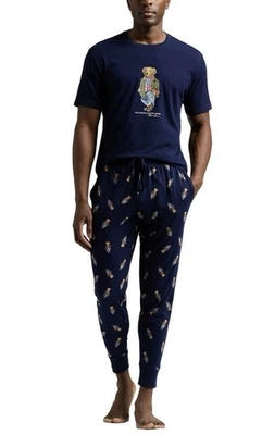 NUEVO CON ETIQUETAS Polo Ralph Lauren Preppy Cruise Bear Polo Bear Pijama Conjunto Conjunto de Regalo Talla M Foto 1 de 4