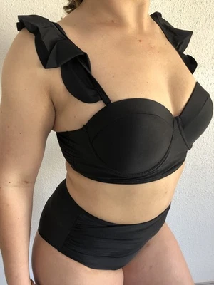 Bikini  set Schwarz M Bademode Frauen Damen elegant sexy - Bild 1 von 4