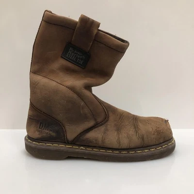 Ботинки Dr Martens мужские размер 8 коричневые со стальным носком промышленные нескользящие рабочие - Изображение 1 из 4