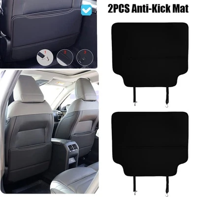 2Pack Car Anti Kick Pad Mats Car Seat Back Protector Cover Waterproof Universal - Image 1 of 4