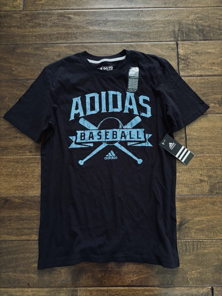 NUEVO CON ETIQUETAS Adidas Niños The Go To Camiseta Talla Grande 14/16 Camisa Béisbol NUEVA Foto 1 de 1