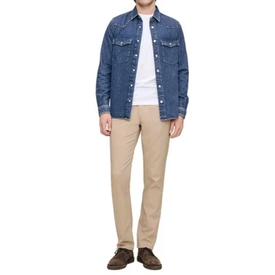 NEW! DL1961 Men's Ivan Premium Trouser Slim Cotton Stretch Sepia Size 36x32 $218 - Image 1 of 4