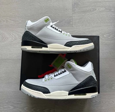 Talla 10.5 - Air Jordan 3 Retro Clorofila Con Caja Original Foto 1 de 4