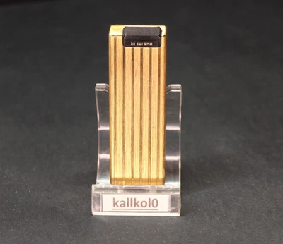Vintage " im corona" Art Deco - Encendedor de gas de bolsillo llama de cuarzo - Japón años 80/90 Foto 1 de 4