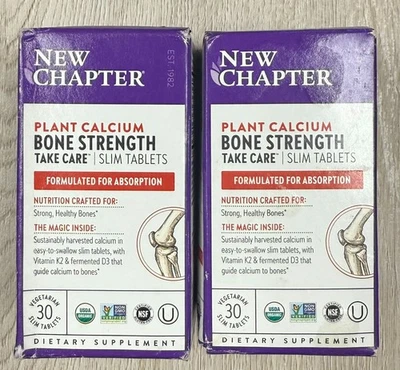 LOT OF 2 New Chapter Bone Strength Take Care 30x2 TB Exp 12/2025+ - Image 1 of 2