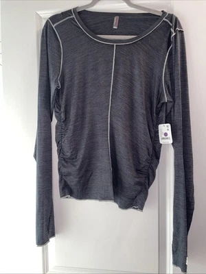 FP Movement On The Run Long Sleeve Tee Size  XL Dark Gray NWT - Image 1 of 4