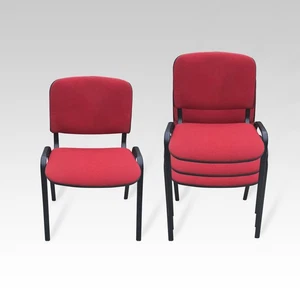 Office Conference Waiting Reception Visitor Stackable Stacking Chair RED ISO - Picture 1 of 5