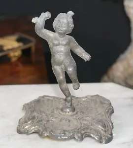 PUTTO IN METALLO- BASE PER LAMPADA-H 12 CM - Foto 1 di 6