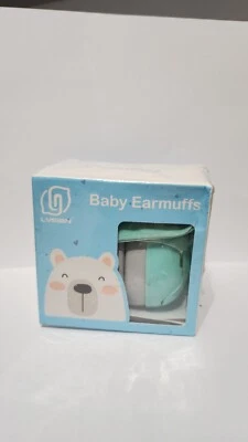 Diadema elástica para bebés con bloqueo de ruido para bebés protección auditiva verde Foto 1 de 3