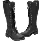 Harley Davidson Ladies Walfield Lace Up Leather Boots Black D84531