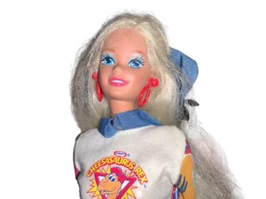 Barbie Doll Kraft Cheese Treasures Cheesasaurus Rex Girl Blonde 1996 - Picture 1 of 10