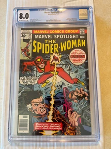 Marvel Spotlight #32 CGC 8.0 OW-WT Marvel 1977 1st Spider-Woman Jessica Drew - Picture 1 of 6