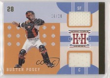2019 Panini Chronicles Hometown Heroes Memorabilia Gold /28 Buster Posey #HHM-BP