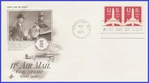 USA4 #C82 U/A ARTCRAFT FDC STR2  Red Jet - Picture 1 of 1