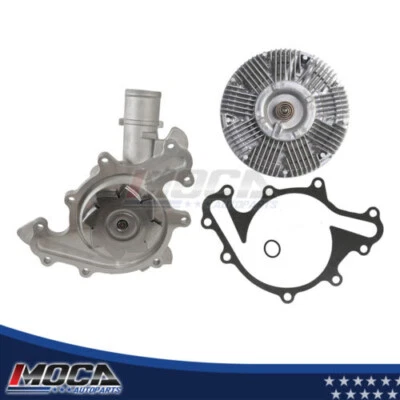 Bomba de agua para Ford F-150 Heritage 1997-2008 4,2 L OHV con embrague de ventilador Foto 1 de 4