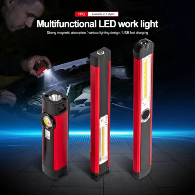 COB LED Akku Arbeitsleuchte KFZ Werkstatt Leuchte Hand Lampe Inspektion Magnet - Bild 1 von 4