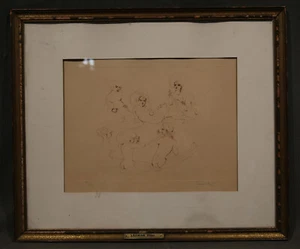 20th Century Argentinian Italian Lithograph Woman in Nude "Etudes Des Femmes" - Picture 1 of 15