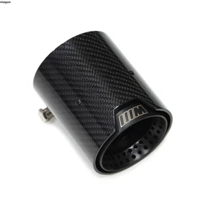 1 x For BMW Black Carbon Fibe EXHAUST TIPS M135i/M140i/M235i/335i/435i/440i F20 - Picture 1 of 8