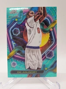 2023-24 Topps Chrome Cosmic Og Anunoby Aqua Equinox Refractor /149 Knicks - Picture 1 of 7