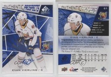 2021-22 Upper Deck SP Game Used CHL Edition Blue Auto Evan Vierling #61 Auto