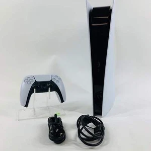 Sony PlayStation 5 Digital Edition PS5 825GB White Console Gaming System - Picture 1 of 5