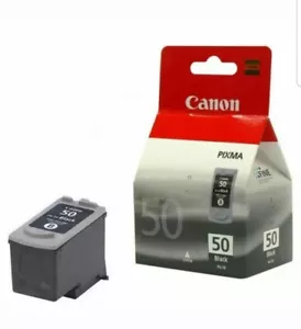 Genuine Canon Pixma PG-50 Black High Yield Inkjet Cartridge Toner New 0616B001 - Picture 1 of 2