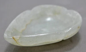 Pequeño tazón de joyería vintage de piedras semipreciosas tallado a mano fino - Imagen 1 de 7