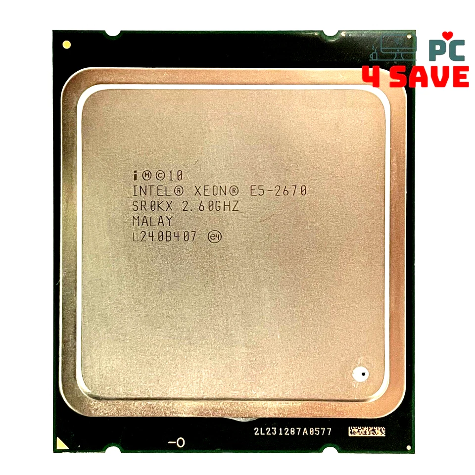 Intel Xeon E5-2670 2.60Ghz 20M 8-core LGA2011 Server Processor CPU SR0KX 115W - Image 1 of 1