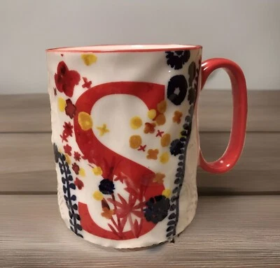 10 canecas de café Strawberry Street Artisan Collection monograma inicial ‘’S’’ 14 oz. - Imagem 1 de 4