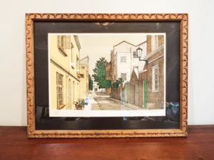Vintage Denis Philippe Noyer Signed Framed Lithograph Print 1970s Ltd Ed 163/375 - Picture 1 of 12