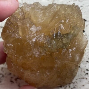 Stunning Rough 100% Natural Golden Calcite Crystal #63 See Description - Picture 1 of 10