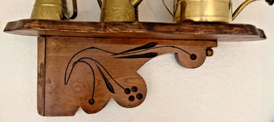 Victorian Eastlake Architectural Fancy Carved Shelf Oak & Fruitwood - Image 1 of 4