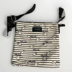 Radley London Scottie Dog Print Purse with Scottie Hangtag Crossbody Preowned - Picture 1 of 12