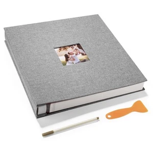 Large Photo Album Self Adhesive, DIY Scrapbook Album for 600 Photos, 13"x12.6... - Picture 1 of 7
