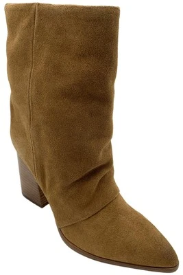 Bota para mujer Nine West Chaye media pantorrilla gamuza coñac Foto 1 de 3