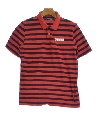 PUMA Polo Shirts RedxNavy(Border) XS 2200600496113 - Image 1 of 4