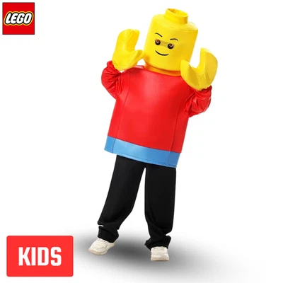 乐高儿童服装经典迷你人偶套装带软面具和手套男孩和女孩 — 第 1/4 张图片
