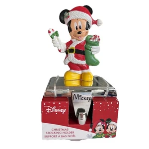 NEW Disney Mickey Mouse Kurt Adler Stocking Holder Silver Base - Picture 1 of 3